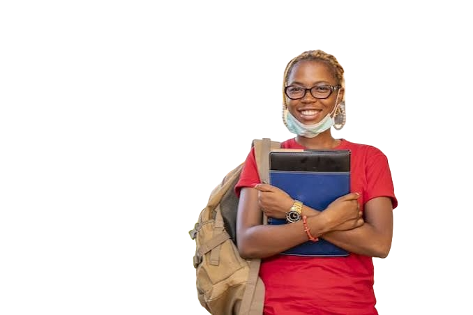 Ghanaian student learning